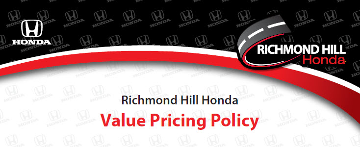 Market Value Pricing at Richmond Hill Honda Market Value Pricing at Richmond Hill Honda